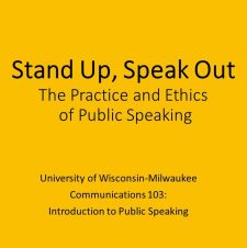 Stand up, Speak out book cover